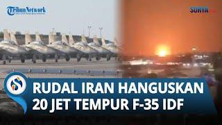 Seluruh Jet Tempur F-35 Hangus! Pangkalan Militer Nevatim Israel Hancur Dihantam 180 Rudal Balistik