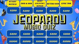 CAN YOU GUESS THE SONG JEOPARDY STYLE MUSIC QUIZ IN 5 SECONDS?