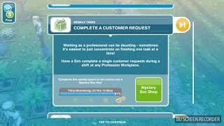 The Sims Freeplay - Complete a Costumer Request -  Weekly Task