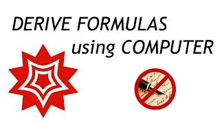 DERIVING FORMULAS using computer (Simple physics in Wolfram Language | Mathematica)