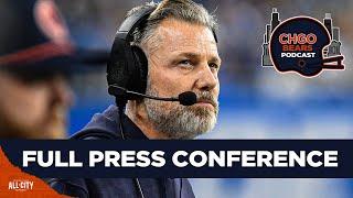 Matt Eberflus addresses his job security in FULL Friday press conference | CHGO Bears