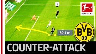 Alcacer Goal after Sancho Assist - Perfect Counterattack Goal after 80m Run