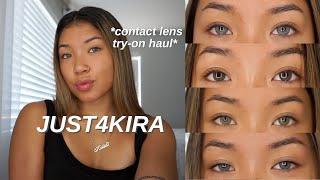 affordable colored contacts for dark eyes feat. JUST4KIRA *discount code*