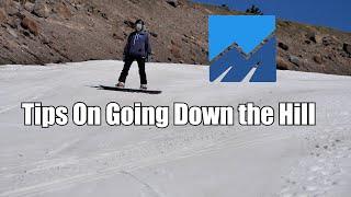 FIRST STEPS TO GOING DOWN THE HILL ON YOUR SNOWBOARD  (pocket coach)