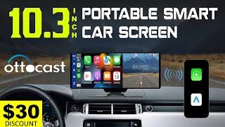 10.3'' Portable 2K Cam Smart Car Screen - OTTOCAST    UNBOXING REVIEW