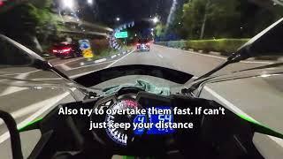 Riding To Dinner At Peak Hour | Riding Tips in SG Traffic | Kawasaki Ninja 400 2023 | Onboard