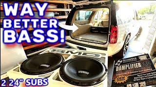 WAY BETTER BASS! Waking Up 2 24" Subs  Doing This made ALL the difference