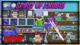 Spirit of Anubis Prank ! [FUNNY VIDEO]│Growtopia