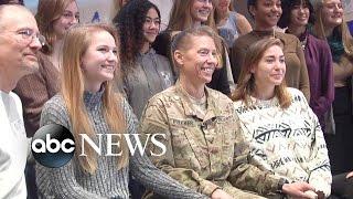 SOLIER RETURN: Army Mom Surprises Daughters in School