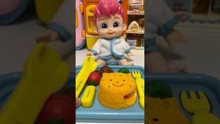 Bebefinn eating sounds lunch time eating time #asmr #toys #playing #satisfying 베베핀 식사놀이 food tray