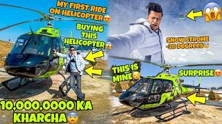 Finally Buying Helicopter | My First Ride on Helicopter | -20 Degrees Snow Strome  for Ladakh Ride