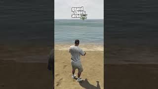 Evolution of Grenade vs. Water Physics in GTA Games #gta #shorts