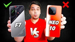 Poco F7 Vs iQOO Neo 10 - Full Comparison | Poco F7 Price in India | Don't Buy Wrong Phone !