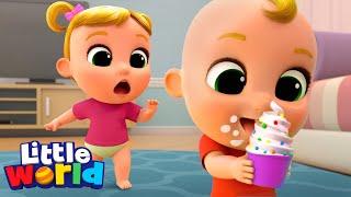 Johnny Johnny Yes Papa | Nina And Nico | Kids Songs & Nursery Rhymes by Little World