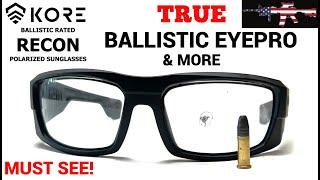 KORE Recon Ballistic Glasses - Stop a .22 lr?