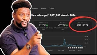 YouTube paid me $579,190 in 2024 - How much YouTube paid me for 12 MILLION VIEWS