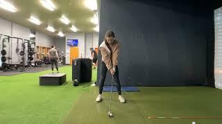 Amber Li 6 Iron Golf Swing November 2022