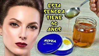 Ella es una Señora de 40 Pero parece de 20 gracias a la CREMA NIVEA con MIEL