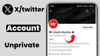 x अकाउंट को अनप्राइवेट कैसे करें | how to unprivate x account | unprivate x account | new update