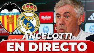 ANCELOTTI EN DIRECTO | RUEDA DE PRENSA VALENCIA - REAL MADRID