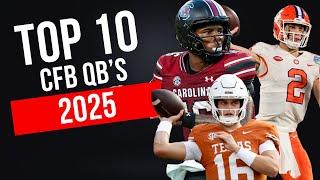 Top-10 College Football QBs Entering the 2025 Season