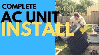 INSTALLING A CENTRAL AIR CONDITIONER \\ Outdoor Air Conditioner Installation