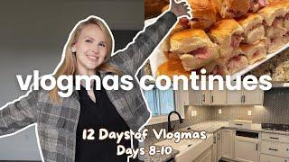 12 Days of Vlogmas (Days 8-10) Holiday Potluck, New House Inspection,  & Lots of Chats