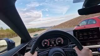 Audi A5 40 Highspeed Test on German Autobahn.