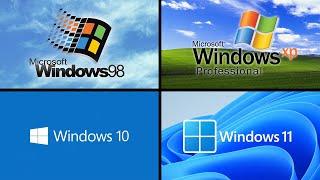 Windows 98 vs Windows XP vs Windows 10 vs Windows 11