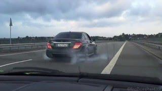 RIP Mercedes C63 AMG - Burnout