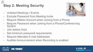 Webex Virtual Meeting Security - A Feature Overview