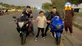 Anas bhai ny new Heavy bikes pr race lgai  ..? || Birthday surprise  ||