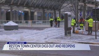 Reston Town Center reopens after winter storm