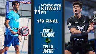 PADEL PERFECTION | MOMO & ALONSO VS TELLO & JOFRE | Premier Padel Kuwait City P1 | R16 | Highlights