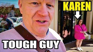 KAREN'S TOUGH GUY HUSBAND LEARNS THE HARD WAY !!