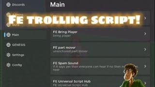 [ Fe ] OP Roblox script: Universal Trolling GUI