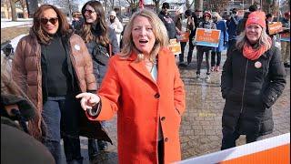 NDP leader Marit Stiles makes another campaign stop in Windsor