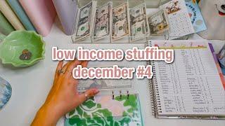 CASH ENVELOPE AND SINKING FUNDS STUFFING + happy mail #unboxing | low income budget | december #4