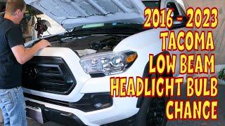  Toyota Tacoma Low Beam Headlight Bulb Replacement | H11 Bulb | Scotties Hobbies 