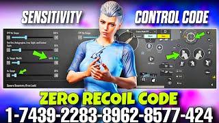 BGMI 3.5 UPDATE SENSITIVITY CODE | BGMI BEST SENSITIVITY SETTINGS | BGMI ZERO RECOIL SENSITIVITY #3