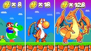 Super Mario Bros. But Every Evolution Stone Makes Yoshi Turn Into Charmander