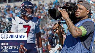 Steve Smith SR. Learns How to be a Camera Operator for NFL Films | Most Interesting Jobs