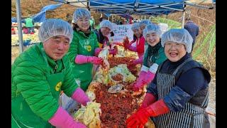 금남면 새마을협의회, 2,000포기 김장…"경로당·소외계층 등 전달"