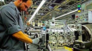 PORSCHE 911, engine assembly line