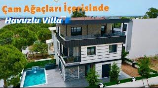 Merkezi Konumda 4+1 Havuzlu-Geniş Bahçeli Villa  Çam Ağaçları İçerisinde Ev #didimdesatılıkvilla