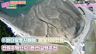 #바닷가토지 커피숍, 전원주택분양, 펜션부지 강력추천