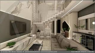 Vídeo 3D Design de Interiores Moderno da Trevizan Arquitetura.