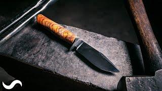 MAKING A SKINNING KNIFE WITH BASIC TOOLS!!!