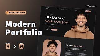Build A Personal Portfolio Website Using HTML CSS JS | Complete Responsive Website Design