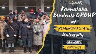 Karnataka Students Group in Front of Kemorovo State University, Russia A Moment to Remember